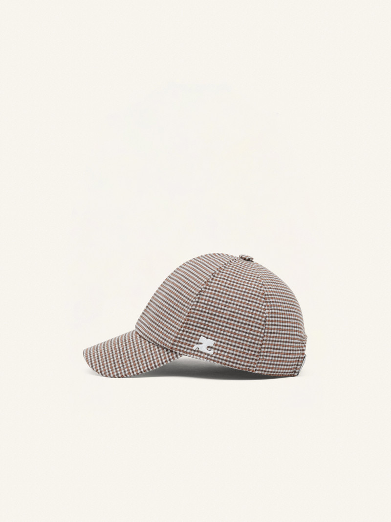 courrèges GOGO CHECKED WOOL CAP outlook