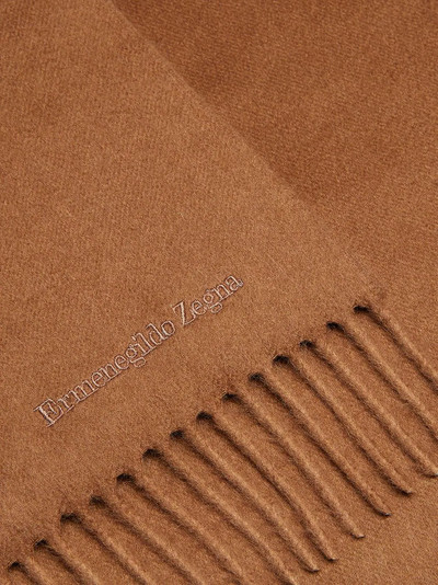 Ermenegildo Zegna fringed cashmere scarf outlook