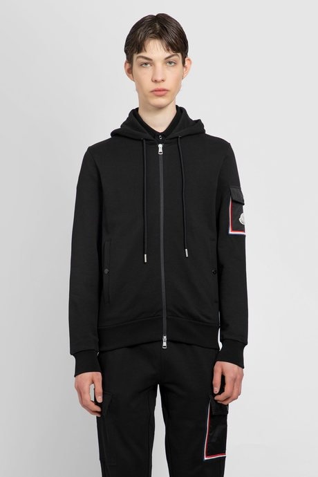 Moncler men's black zip hoodie - 1