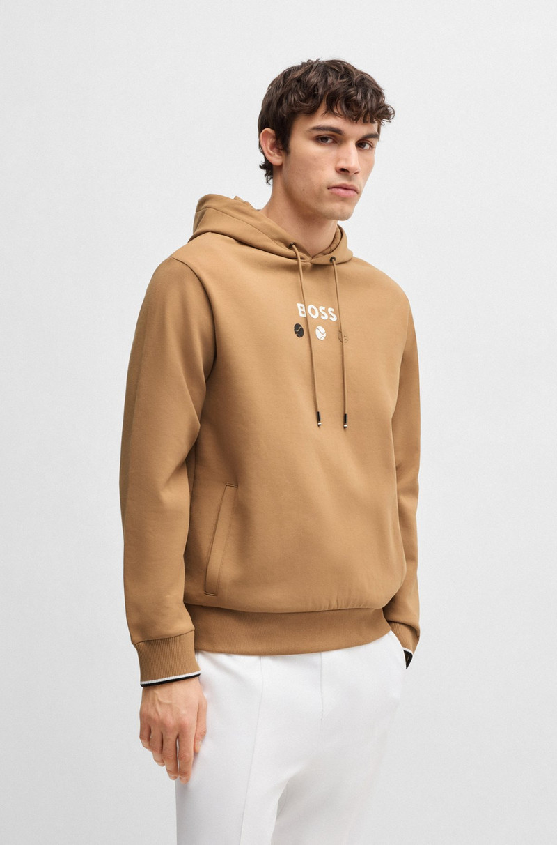 COTTON HOODIE WITH TENNIS ARTWORK 2