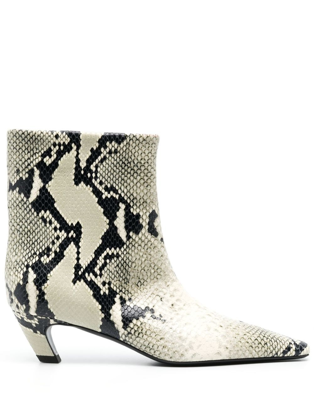 Arizona 55mm python-print ankle boots - 1