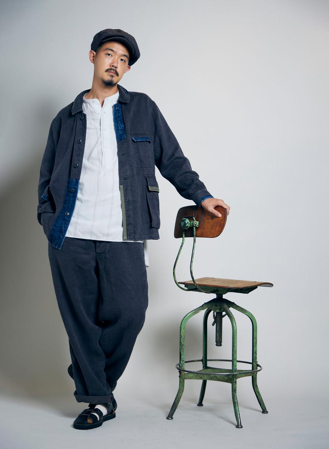 Work Pant Repair Finish in Charcoal Grey - 4