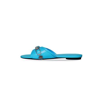 BALENCIAGA Women's Cagole Sandal in Blue outlook