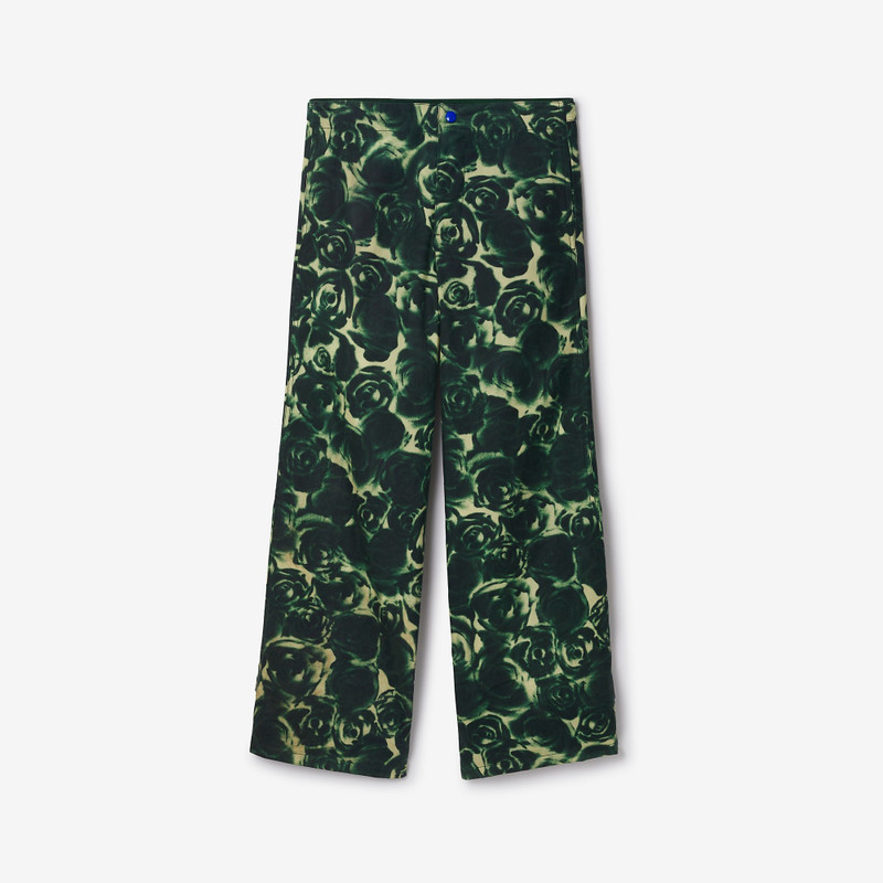 Rose Waxed Cotton Trousers 1