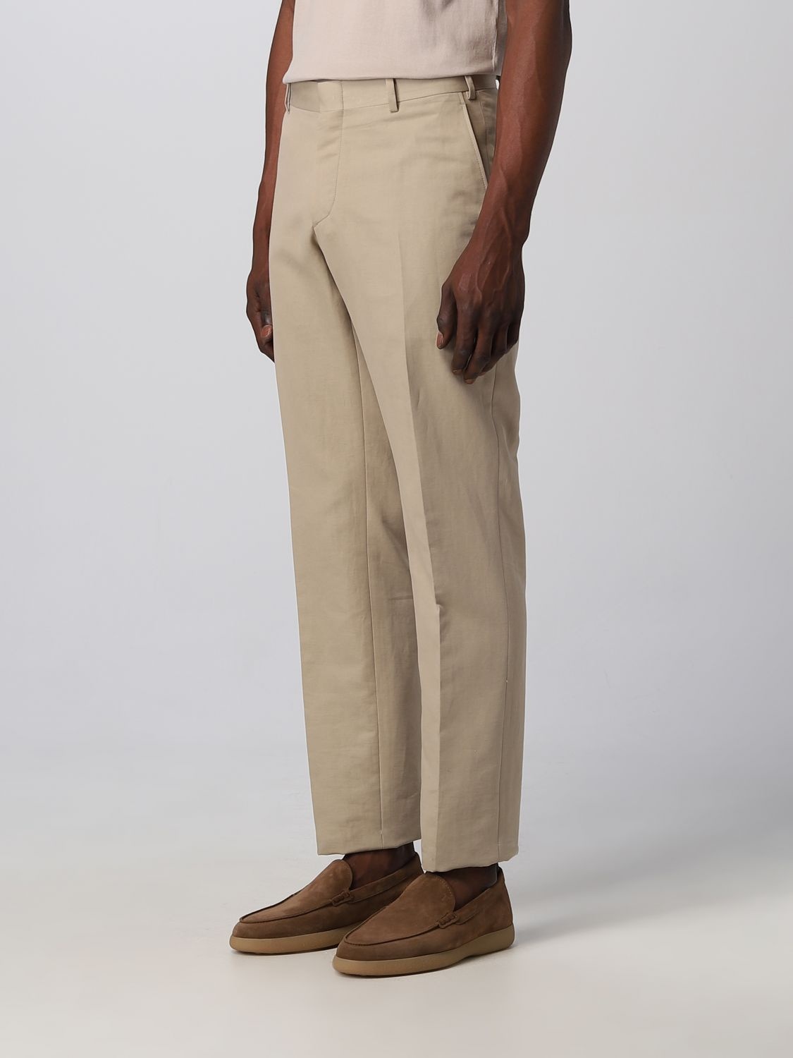 Brioni linen and cotton pants - 4