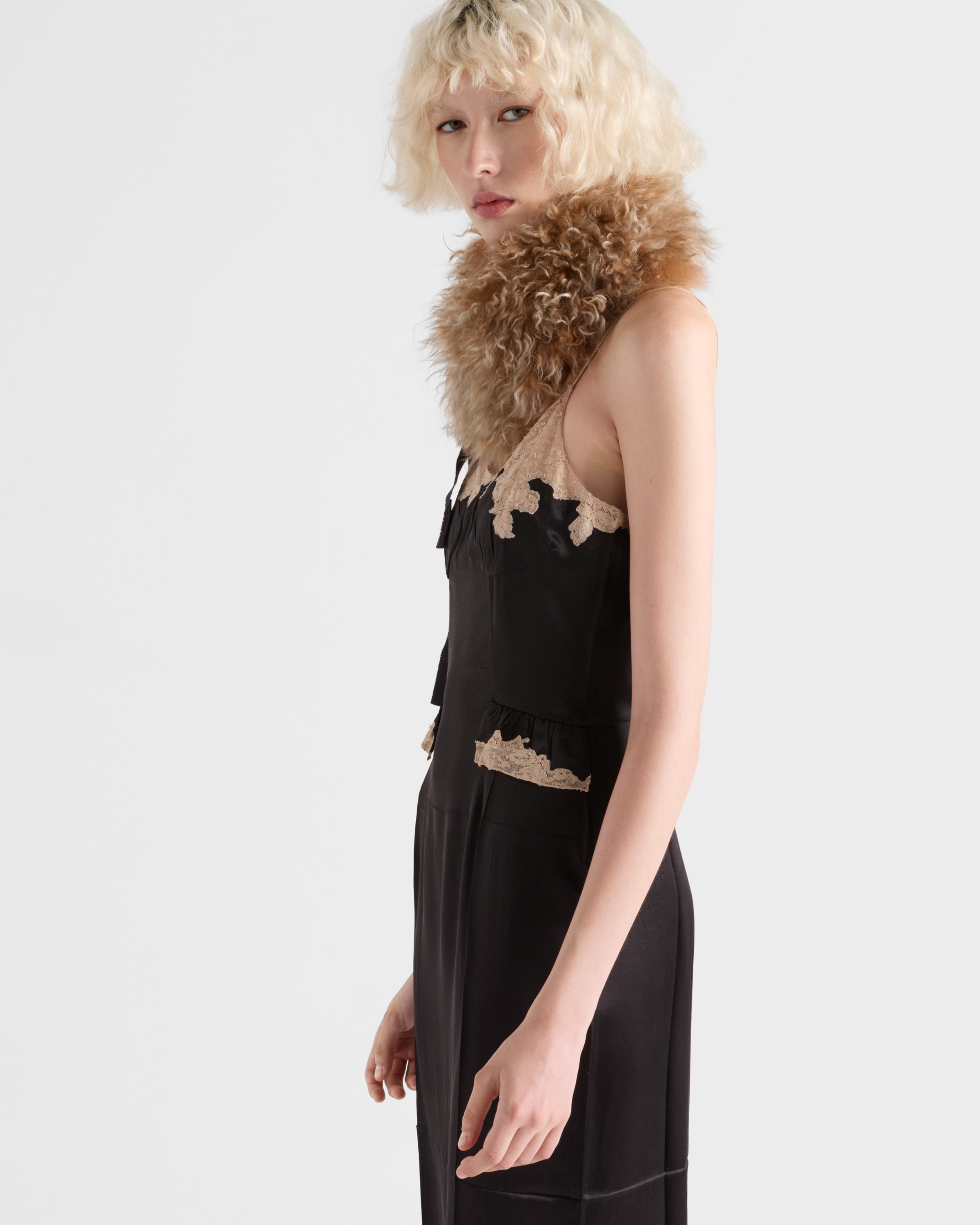 Silk and lace dress - 6