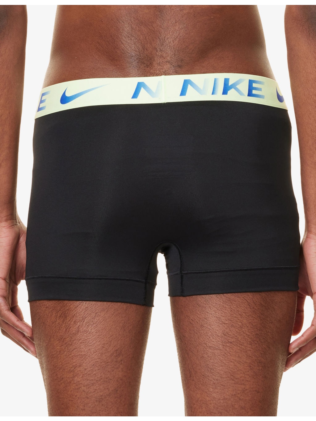 Essential Micro logo-waistband pack of three stretch-jersey trunks - 4