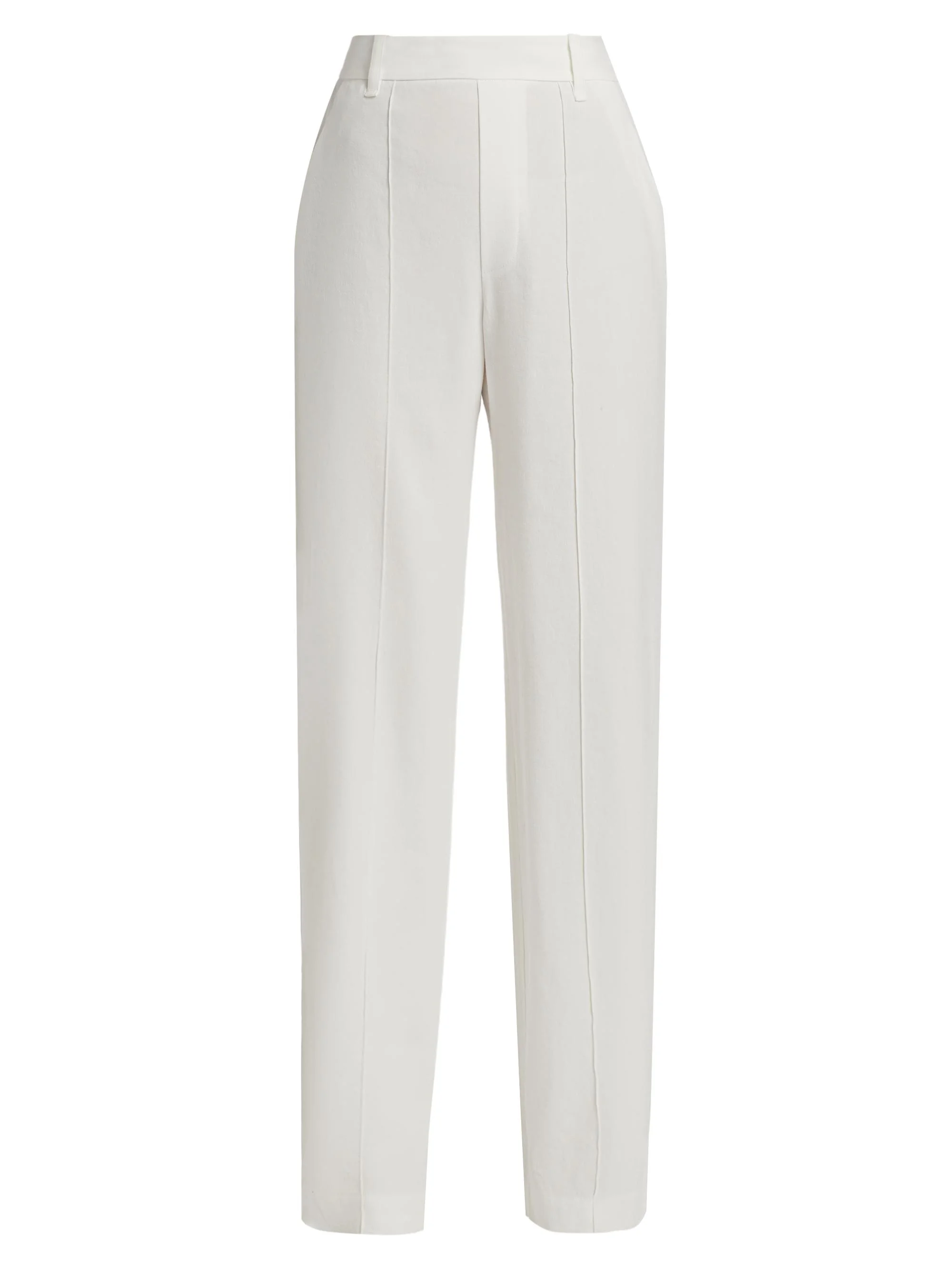 Women's Joan High-Rise Linen-Blend Pants - Off White - 1