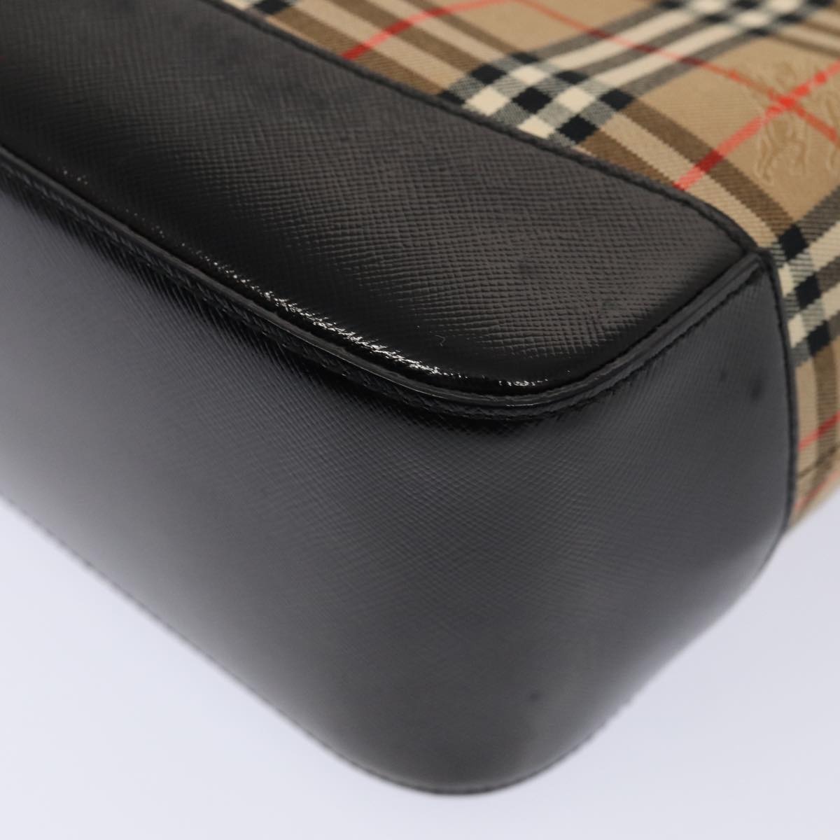 Burberry Nova Check Tote Bag Canvas Beige Gold - 15