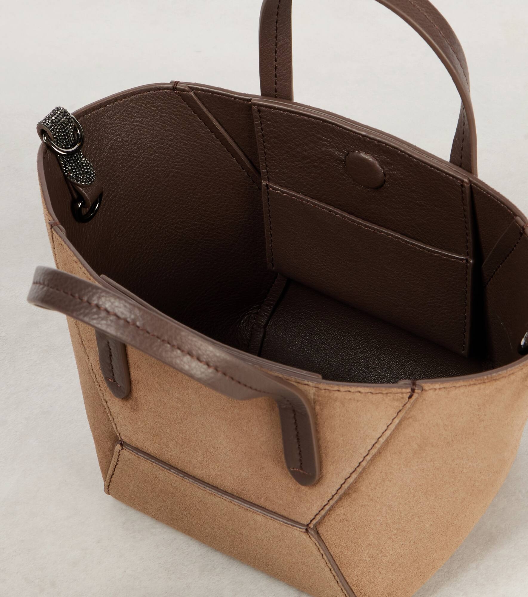 BC Duo Mini Monili suede tote bag - 3