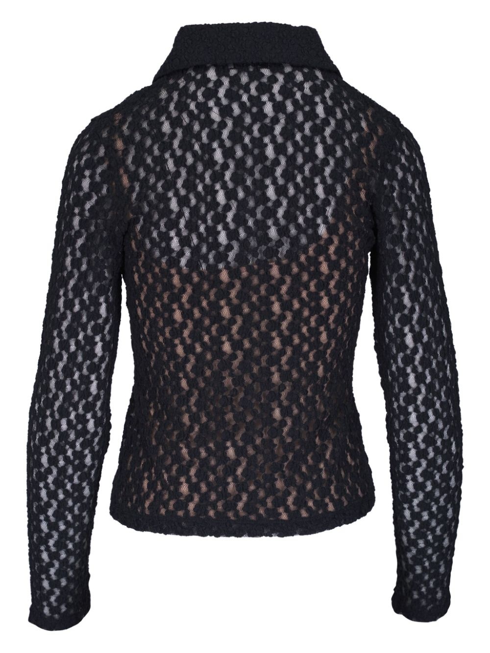 floral lace shirt - 2
