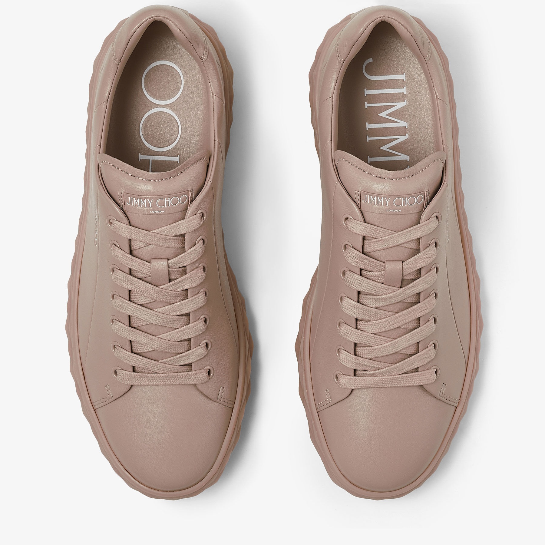 Diamond Light/M
Stone Nappa Leather Low-Top Trainers - 8