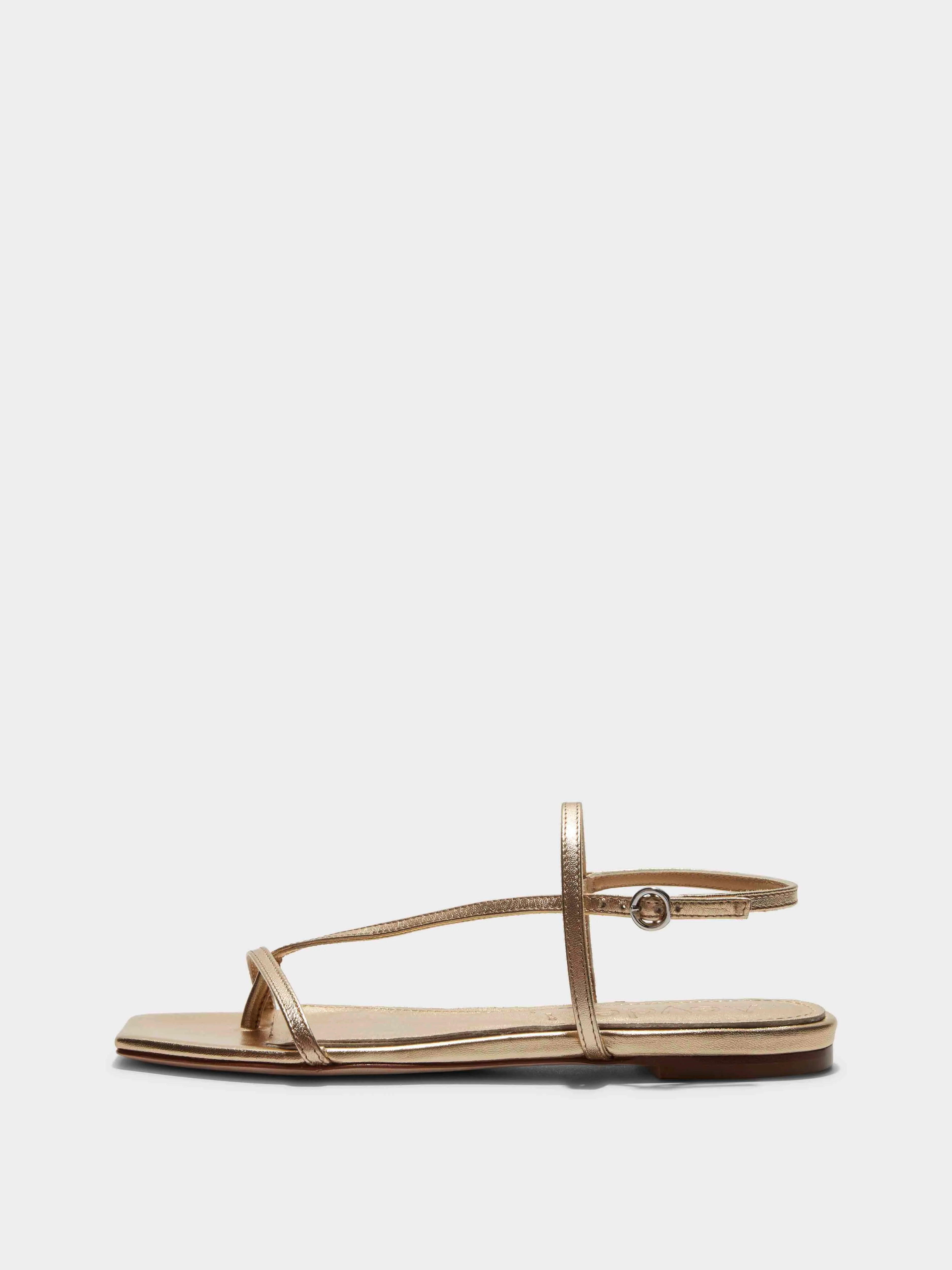 Ella Leather Toe-Post Sandals - 1