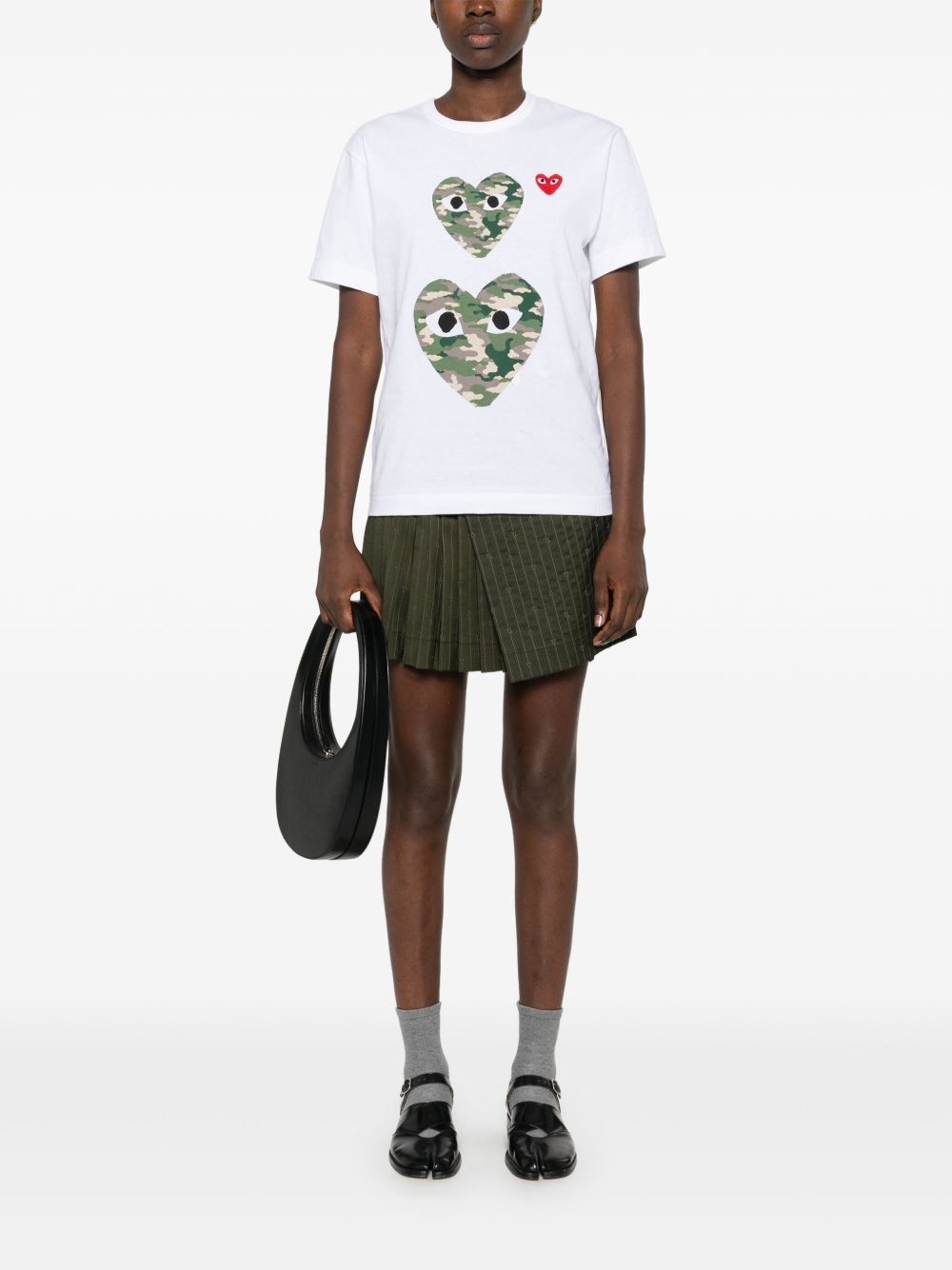 heart-print cotton T-shirt - 3