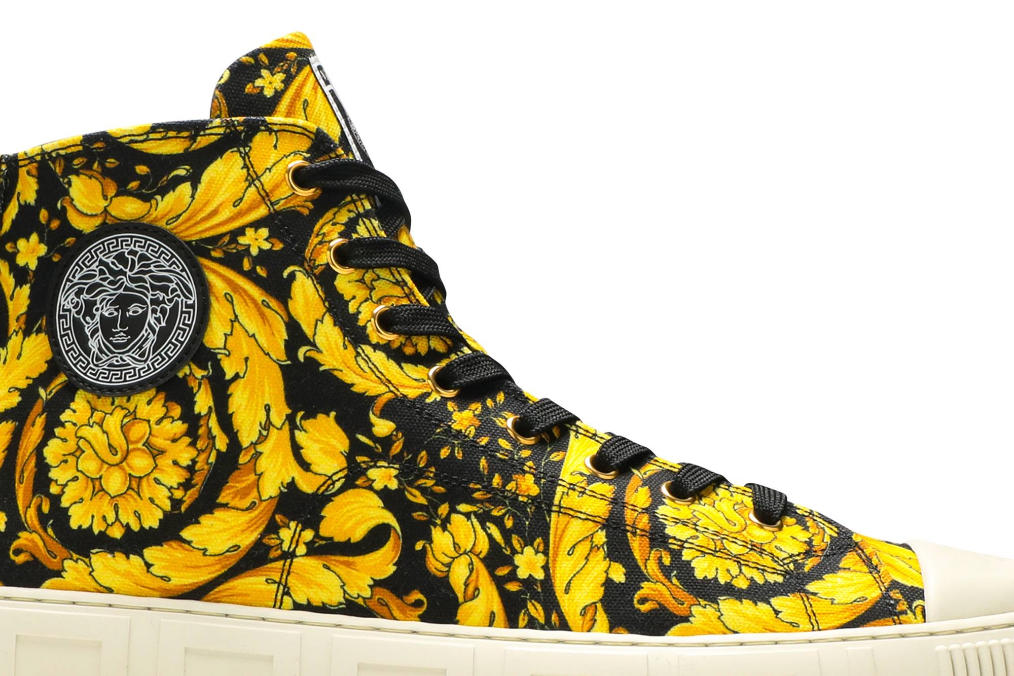 Versace Canvas High 'Barocco Print - Black Gold' - 2