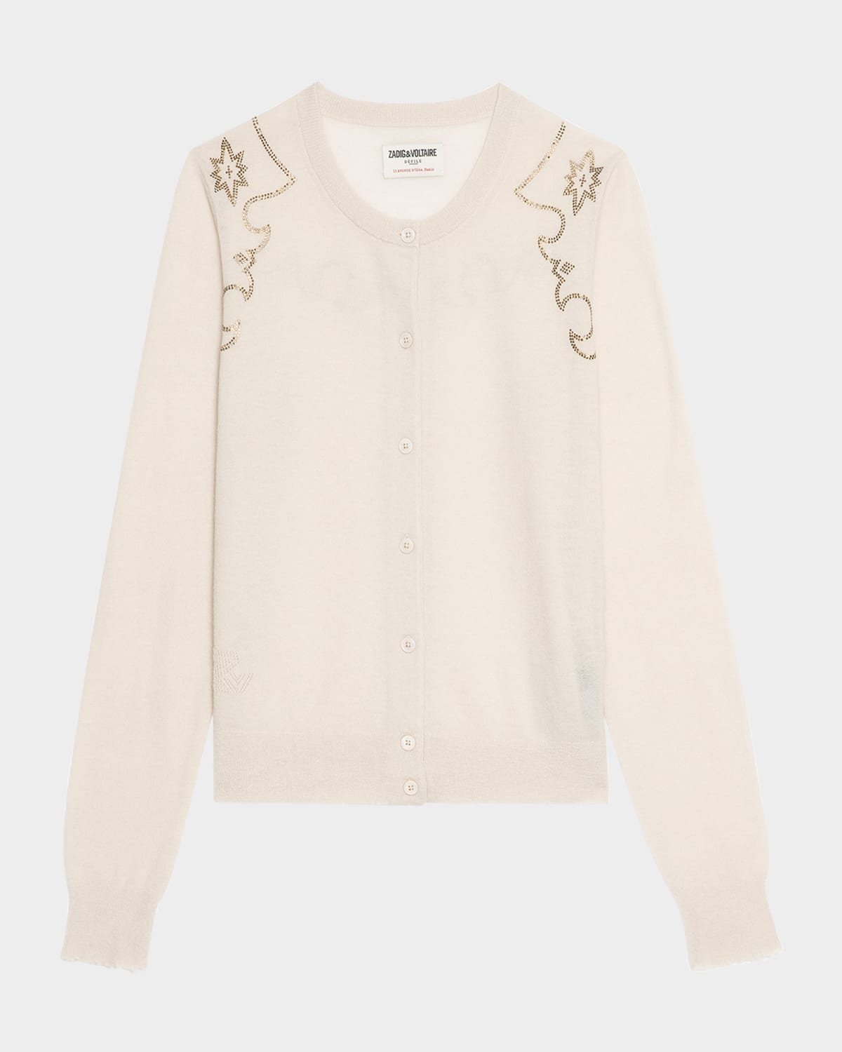 Missya Western Strass Cashmere Cardigan - 1