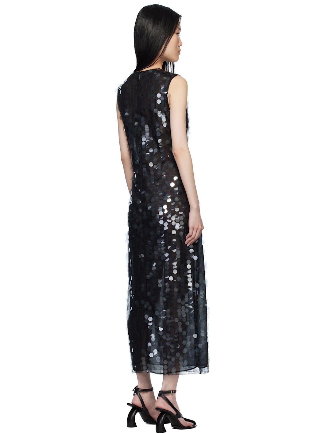 Black Tovia Midi Dress - 3