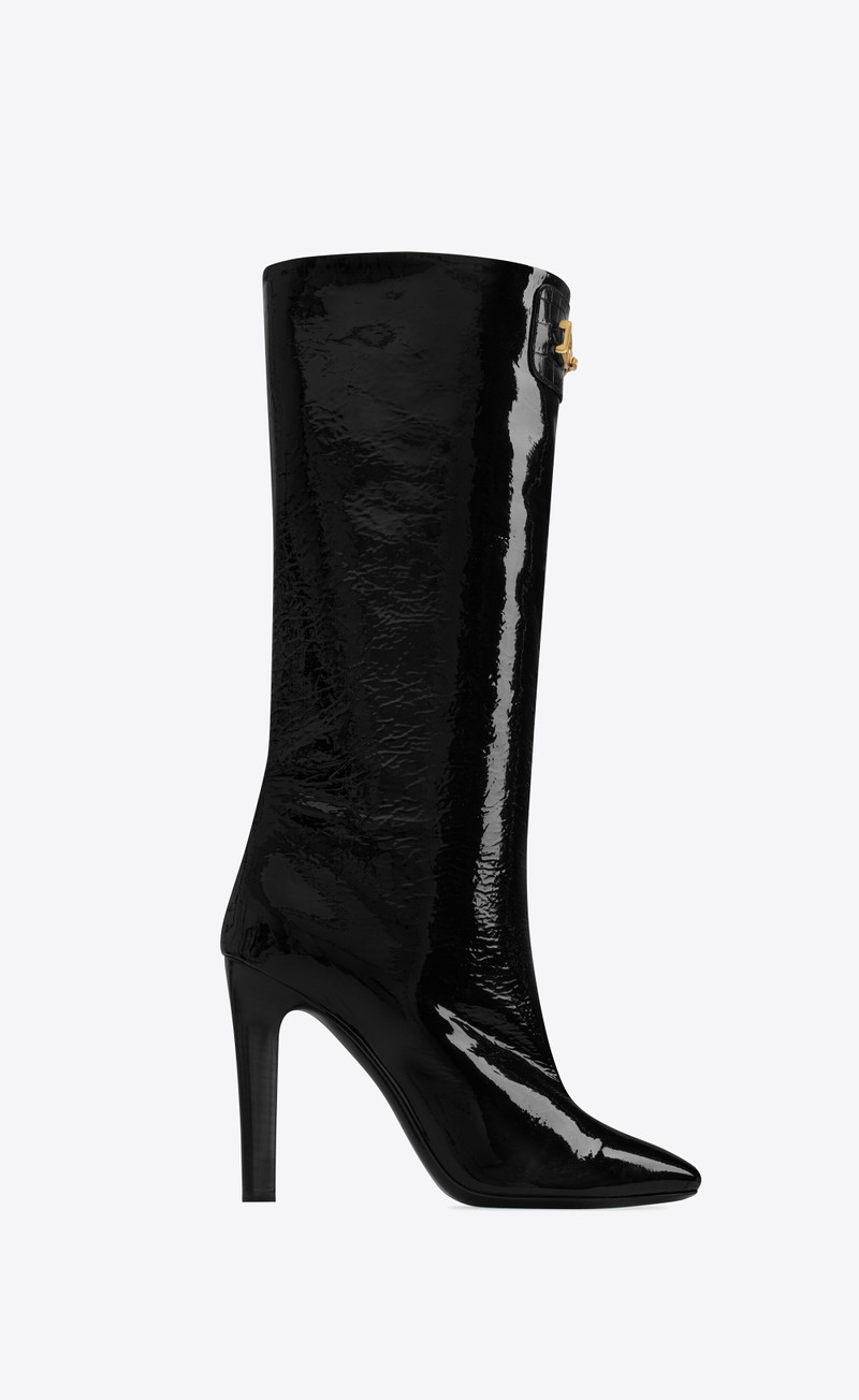 bond boots in patent leather 1