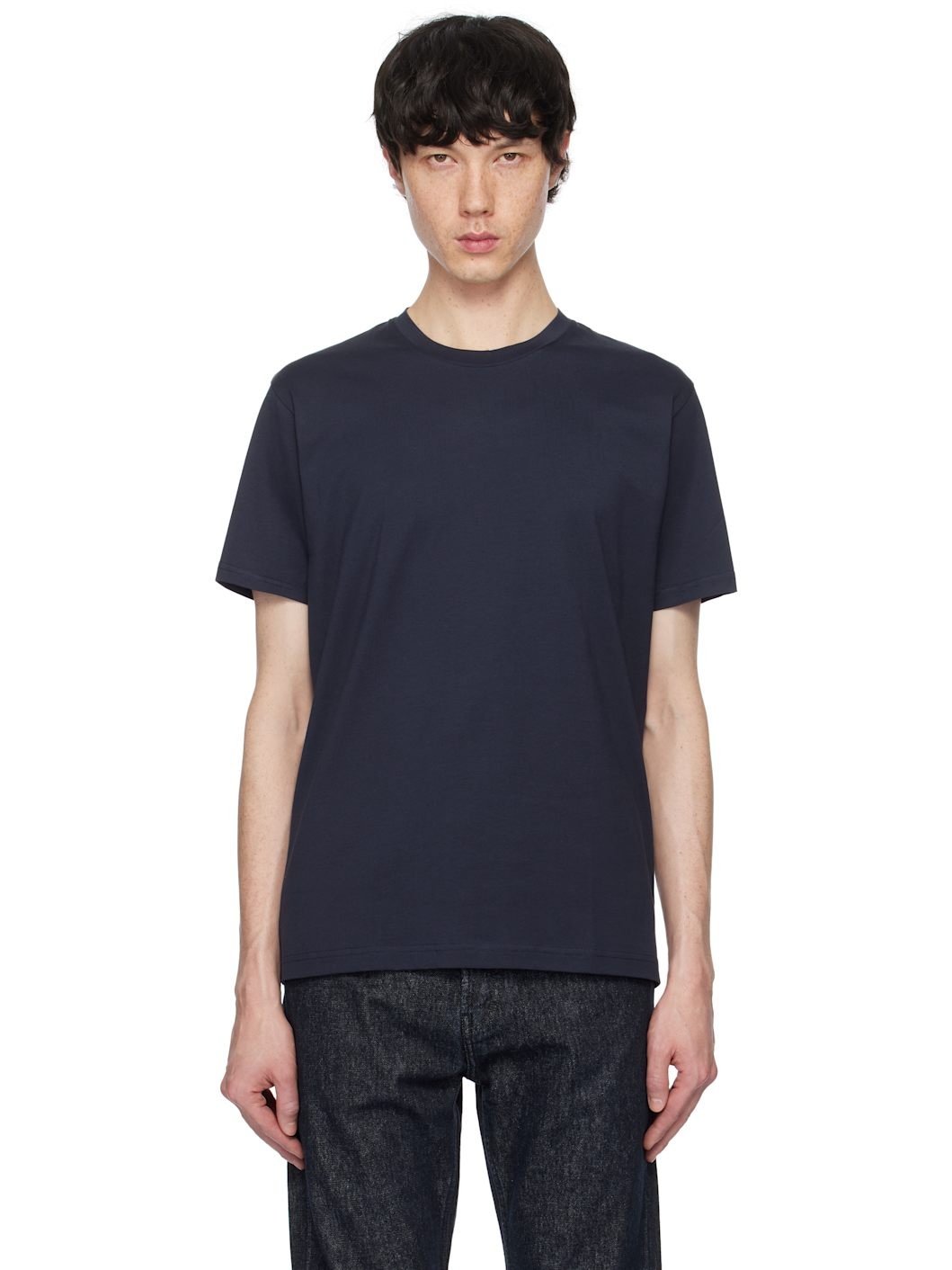 Navy Riviera Midweight T-shirt - 1
