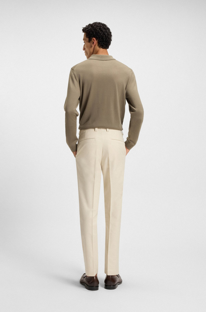 STRAIGHT-FIT TROUSERS IN COTTON-BLEND TWILL 4