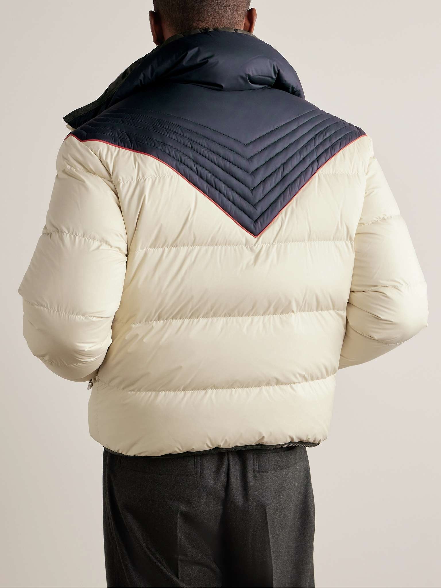 Slim-Fit Reversible Quilted Shell Down Jacket - 4