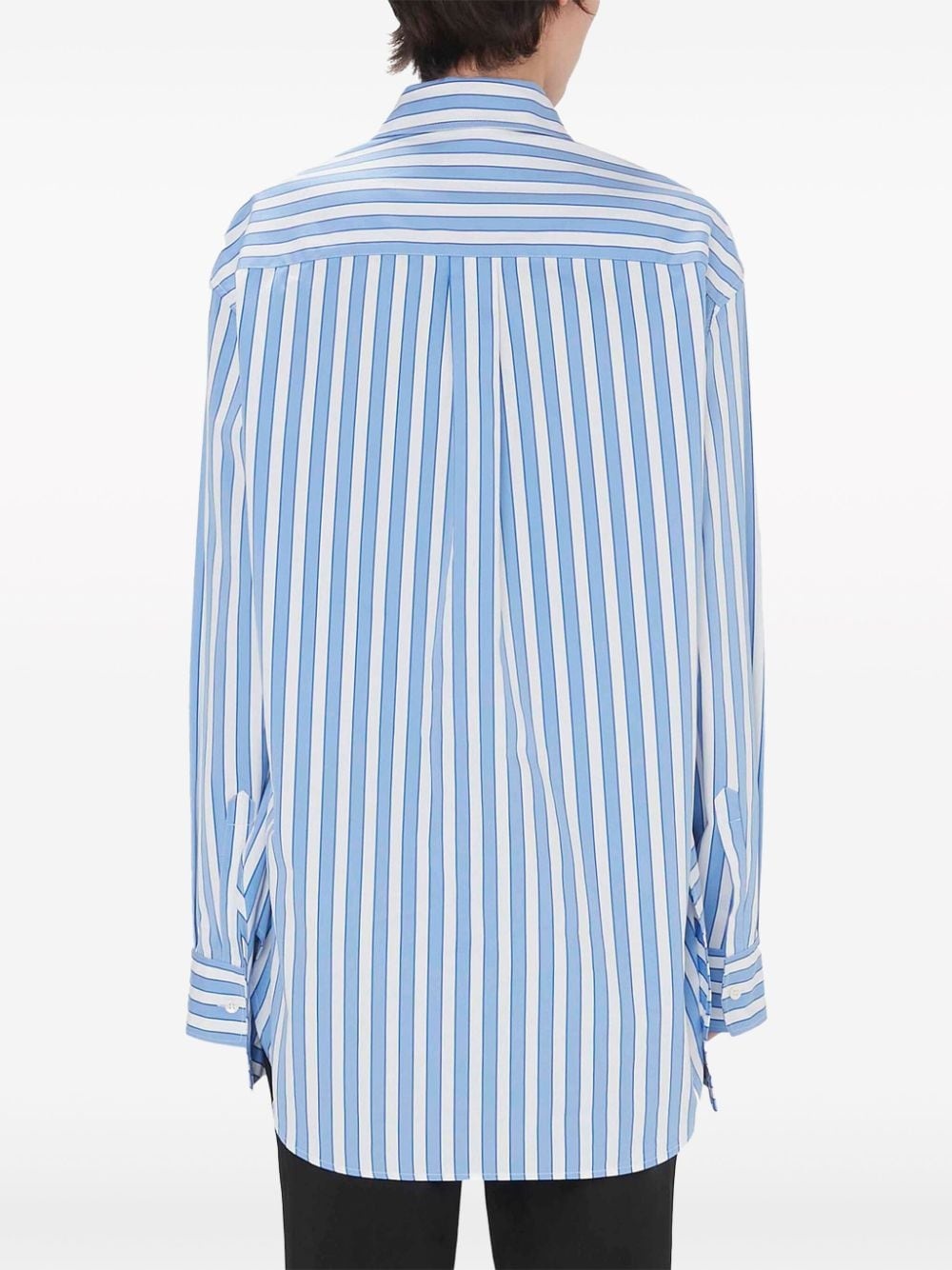 JW Anderson striped draped dress - White