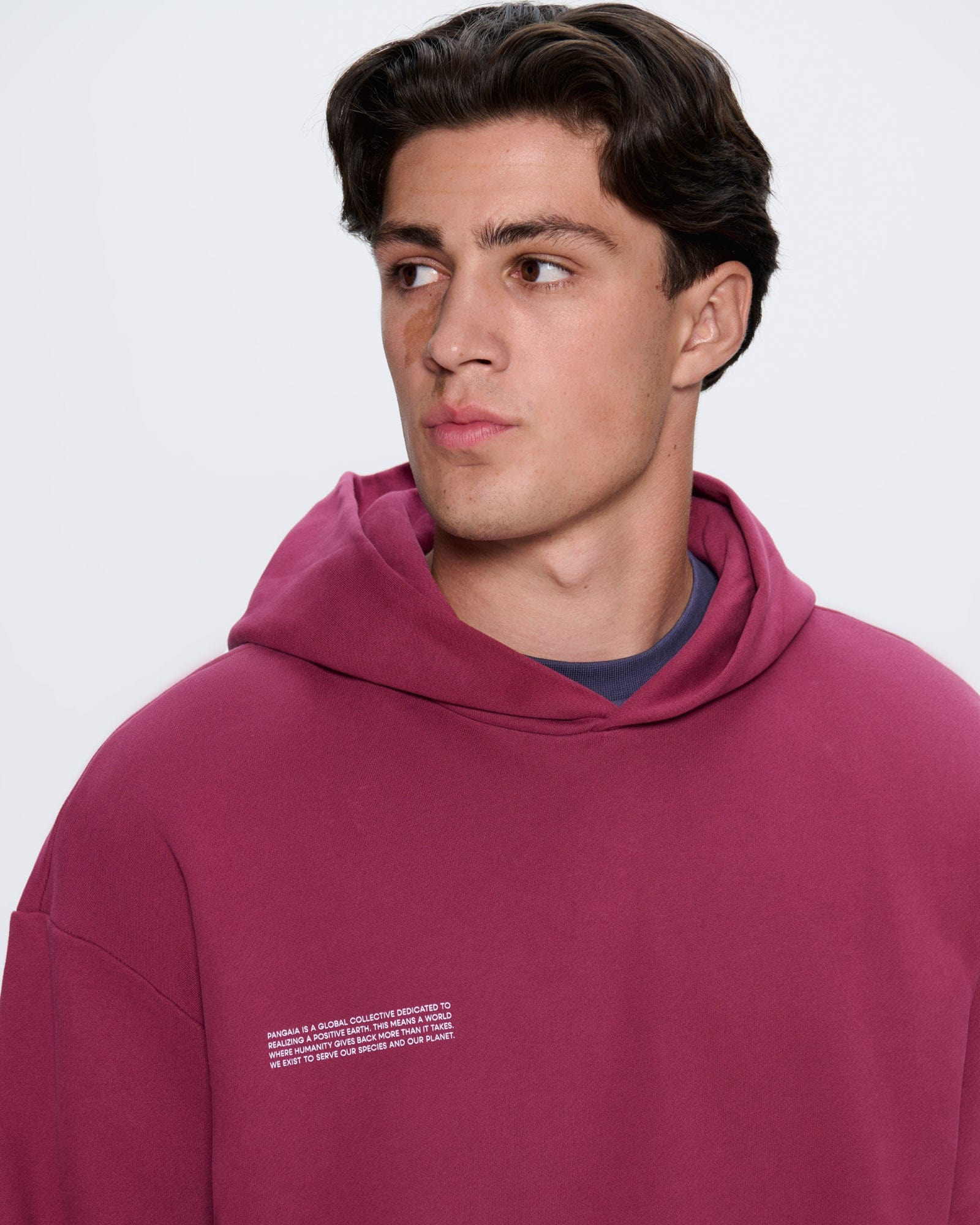 Mens 365 Midweight Hoodie - Milkyway Maroon - 4