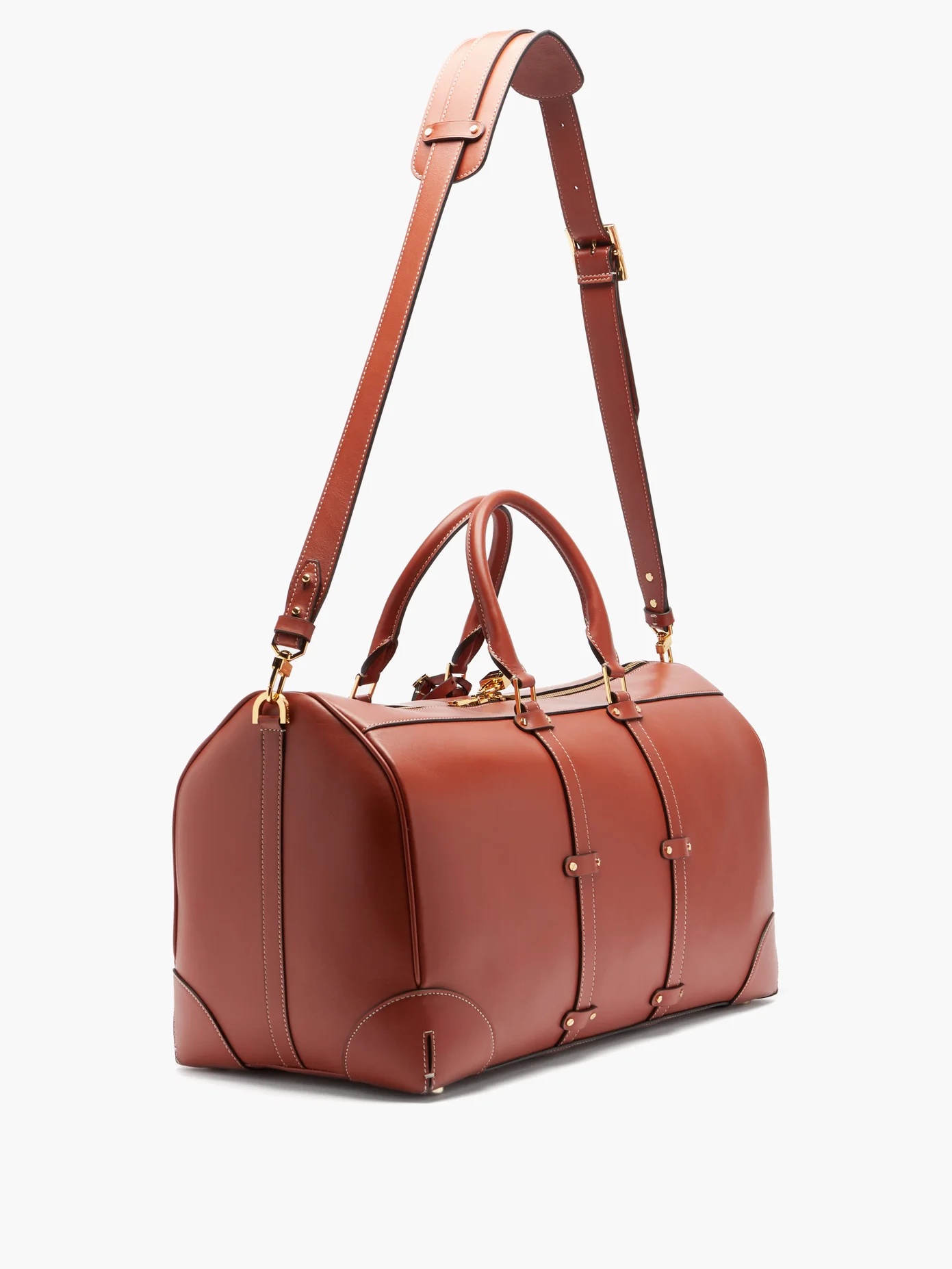 Leather duffle bag - 4