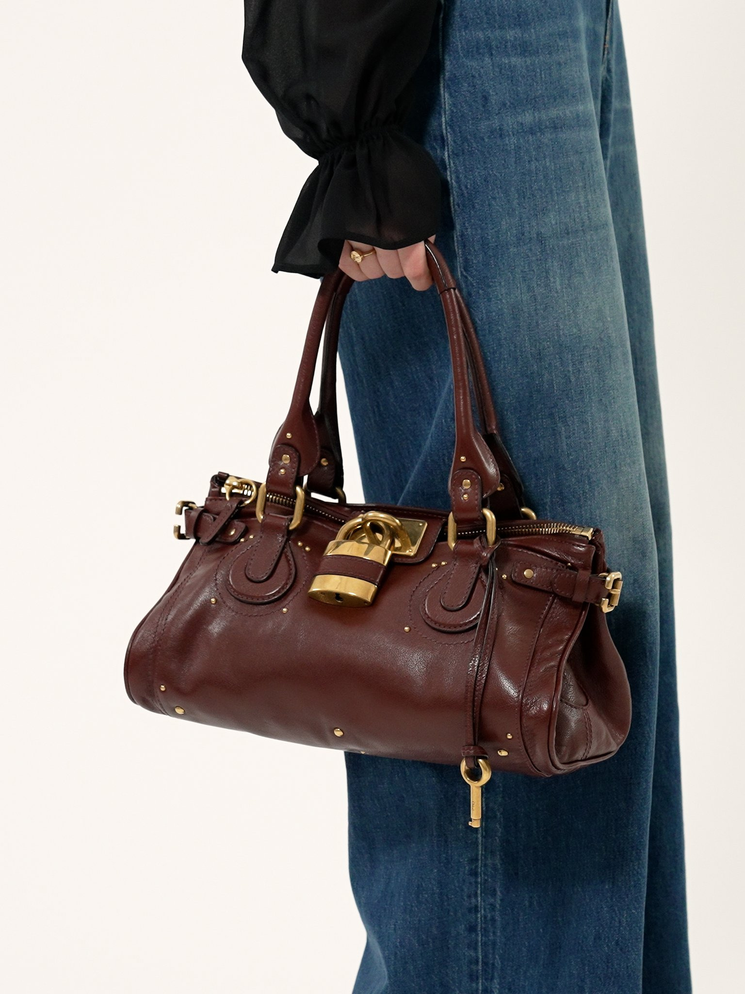 PADDINGTON BAG IN GRAINED LEATHER - 4