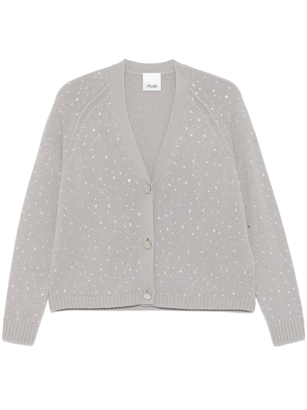 crystal-embellished cardigan - 1