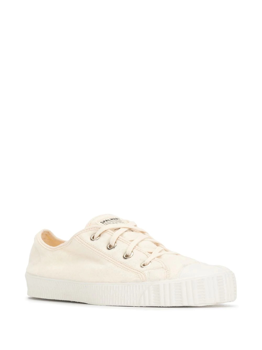 low top contrasting toe sneakers - 2