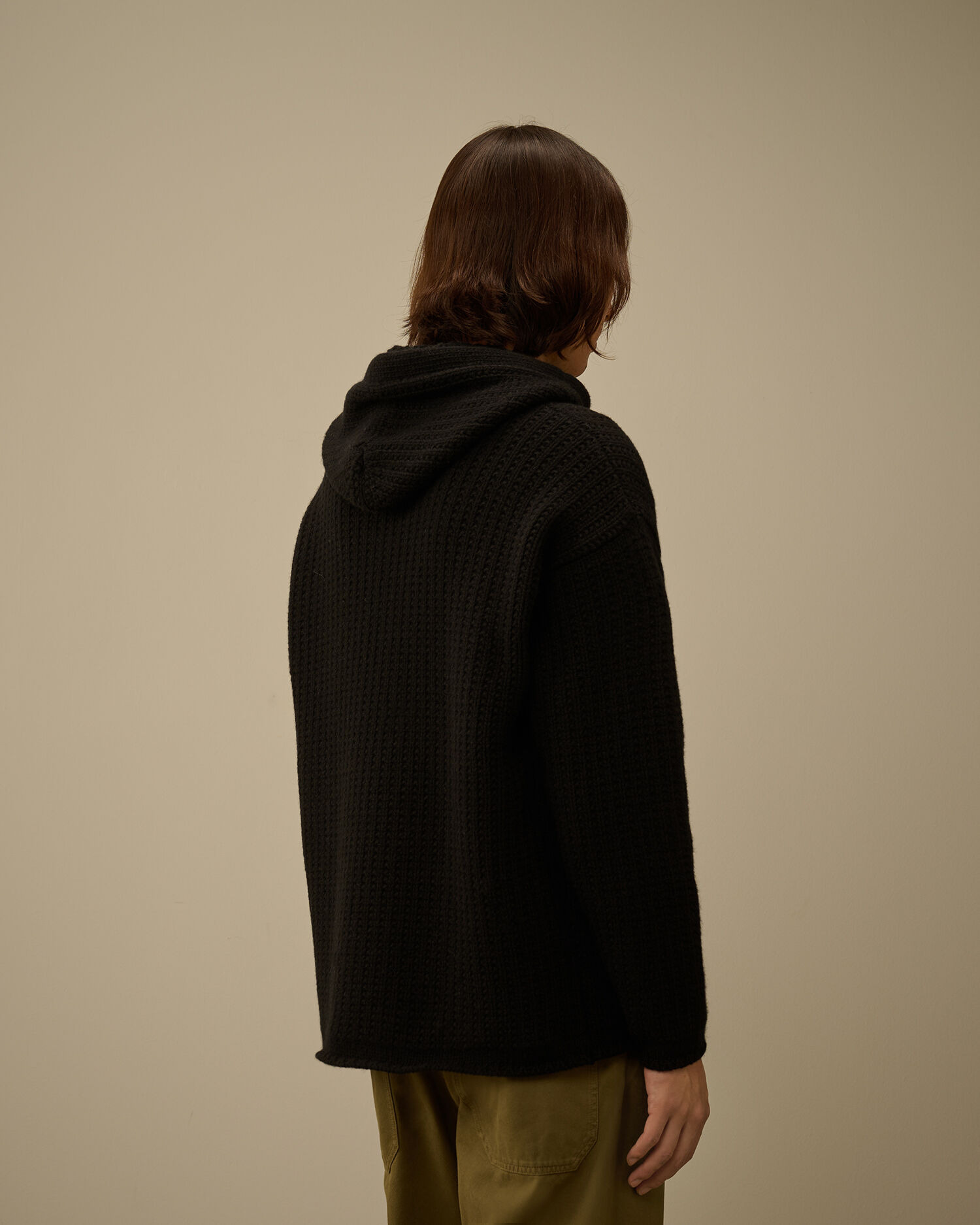 Lambswool GRS Boxy Hooded Sweater - 4
