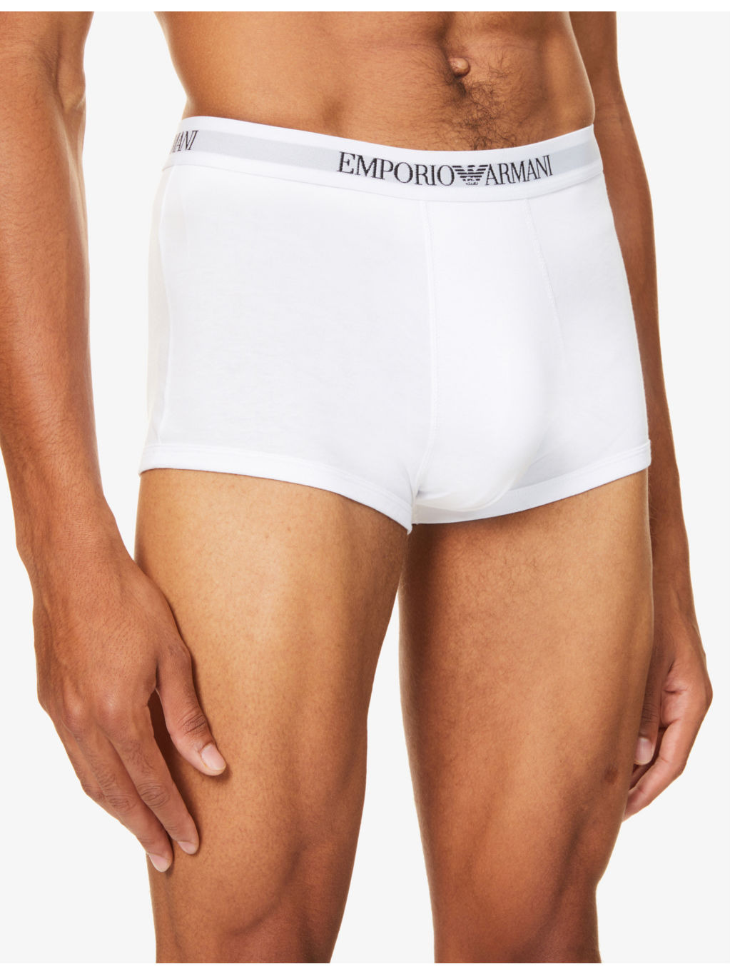 Slim-fit stretch-cotton trunks pack of three - 6