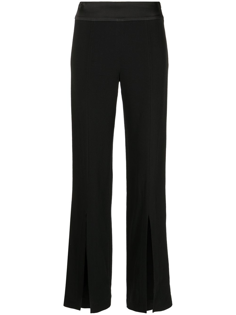 Crepe straight-leg trousers 1