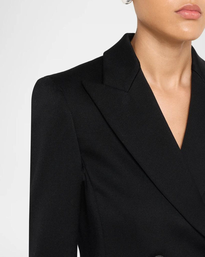 Double-Breasted Slim Wool Blazer 5