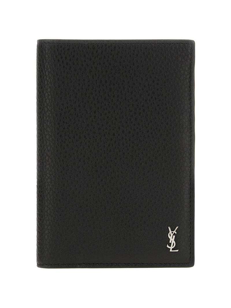 Cassandre logo-detail leather wallet 1