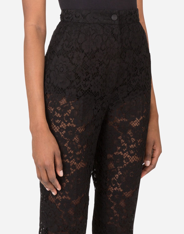 Cordonetto lace pants - 4