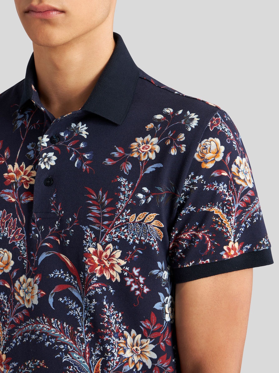 FLORAL PAISLEY POLO SHIRT - 3