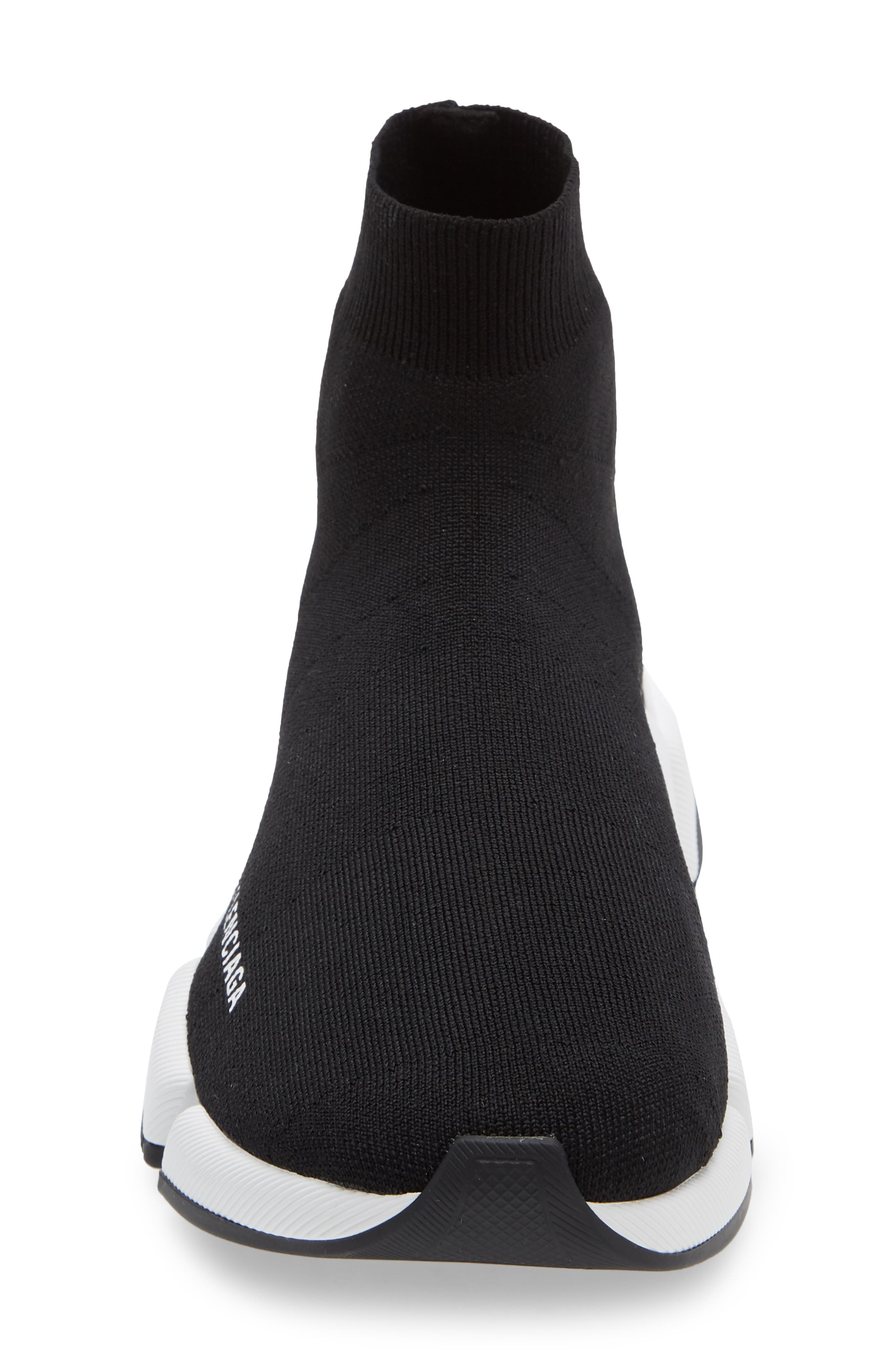 Balenciaga Speed 2.0 Sock Sneaker in 1015 Black/white/black at Nordstrom - 4