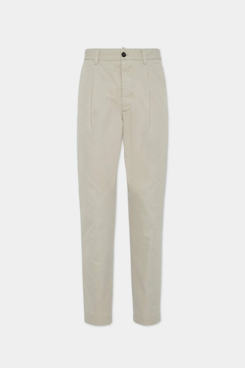 ONE PLEAT COTTON PANT - 1