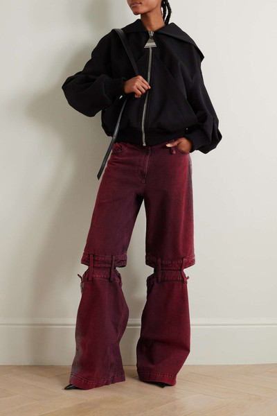 THE ATTICO Ashton cutout mid-rise wide-leg jeans outlook