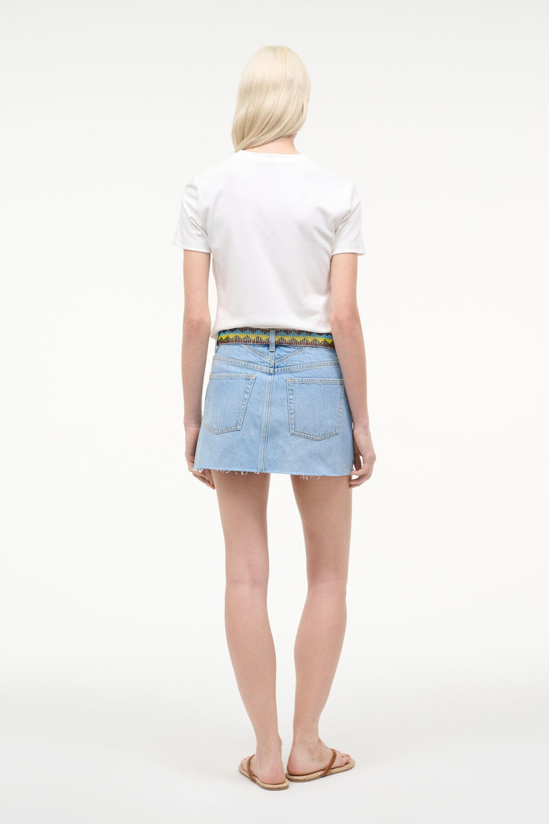 STAUD BECK MINI SKIRT SURFER BEADED 3