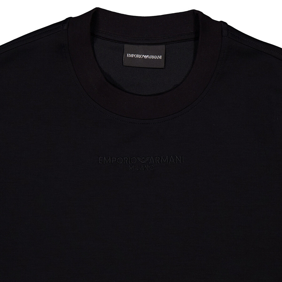 Emporio Armani Logo-Embroidered Crew Neck Sweatshirt - 2