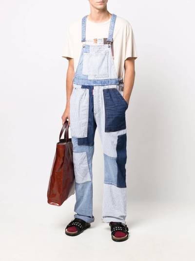 DSQUARED2 patchwork denim dungarees outlook