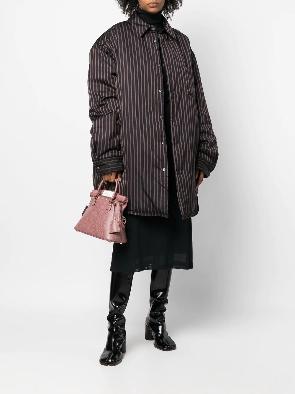 striped oversized shirt - 3