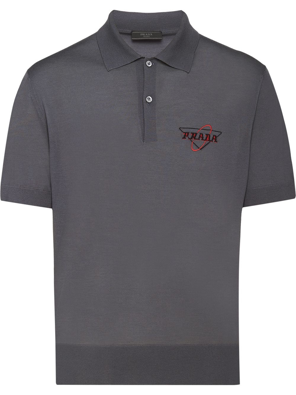 embroidered logo polo shirt - 1