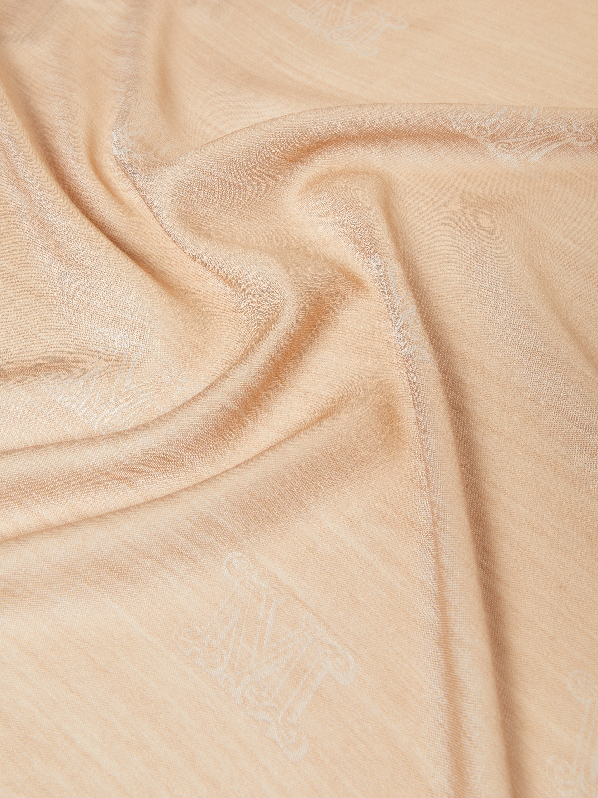 PERSIA Wool, silk and cotton logo shawl - 3