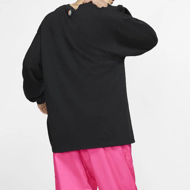 Nike x Atmos Jointly Signed Printing Round Collar Long Sleeve T-Shirt Men's CI3200-010 - 3