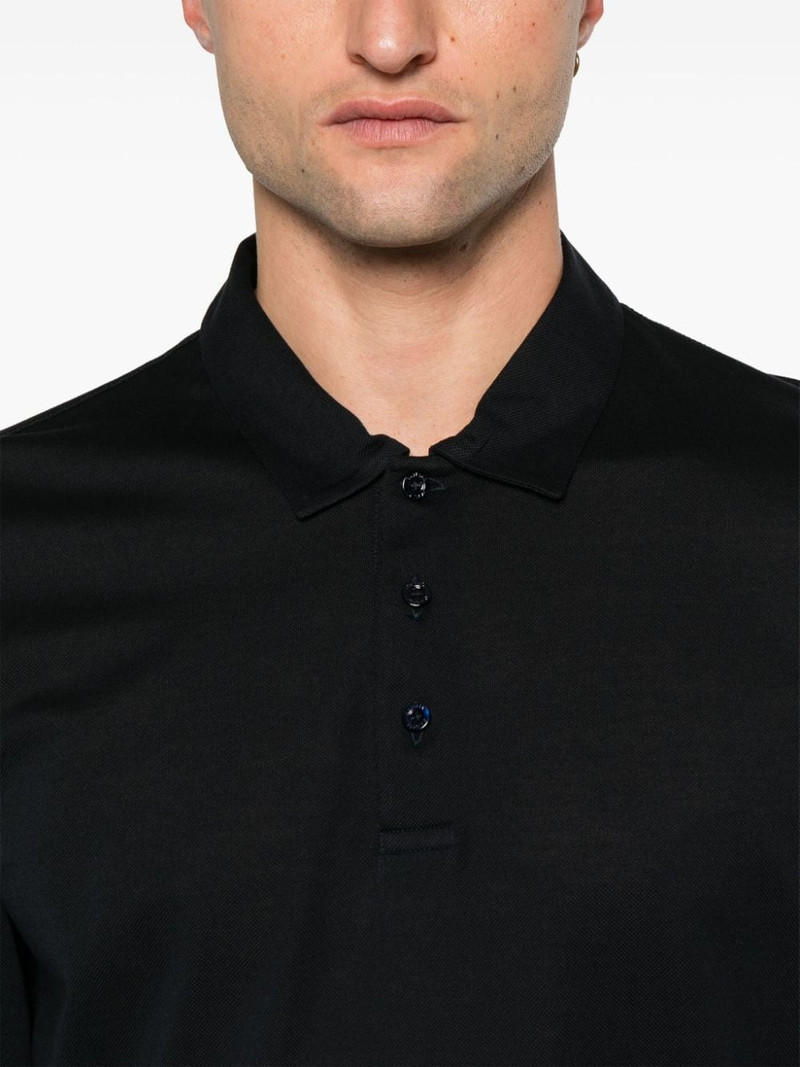 piqué-weave polo shirt 4
