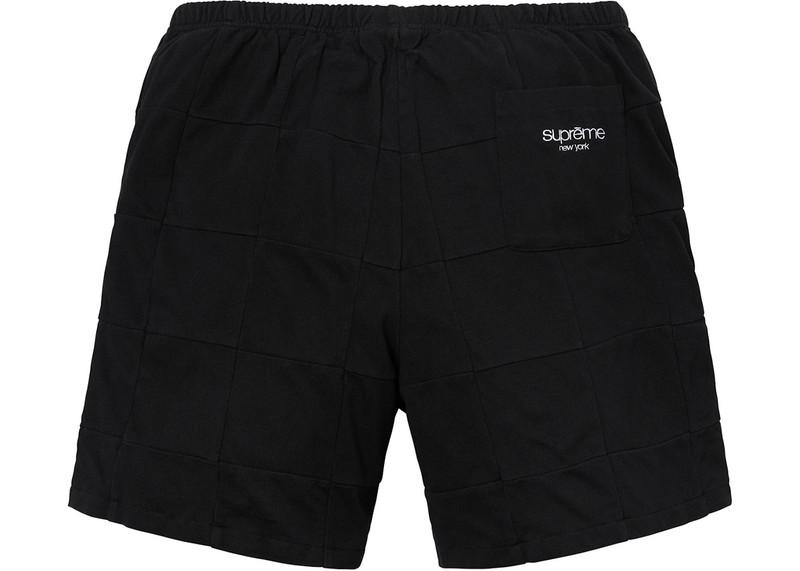 Supreme Supreme Patchwork Pique Short Black outlook